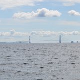 Närmar oss Stora Bält-bron...