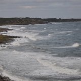 Söder om fästningen... Bilden tagen från fästningen - typ 20m ovanför havet...